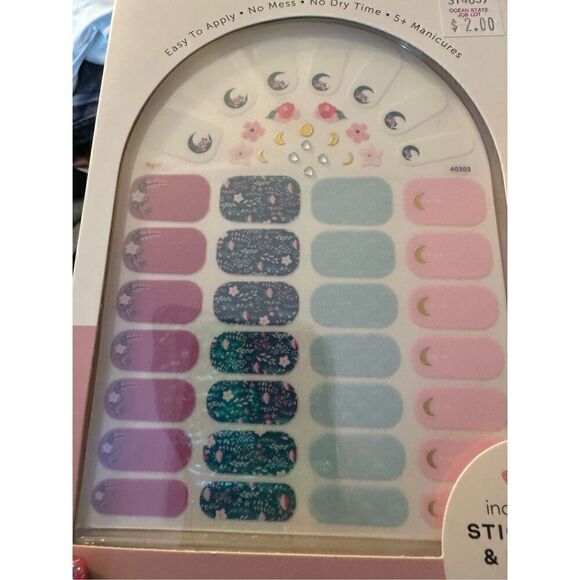 Nail polish gel wrap stickers manicure paint color pedicure nails toes nib nwt - Picture 2 of 4